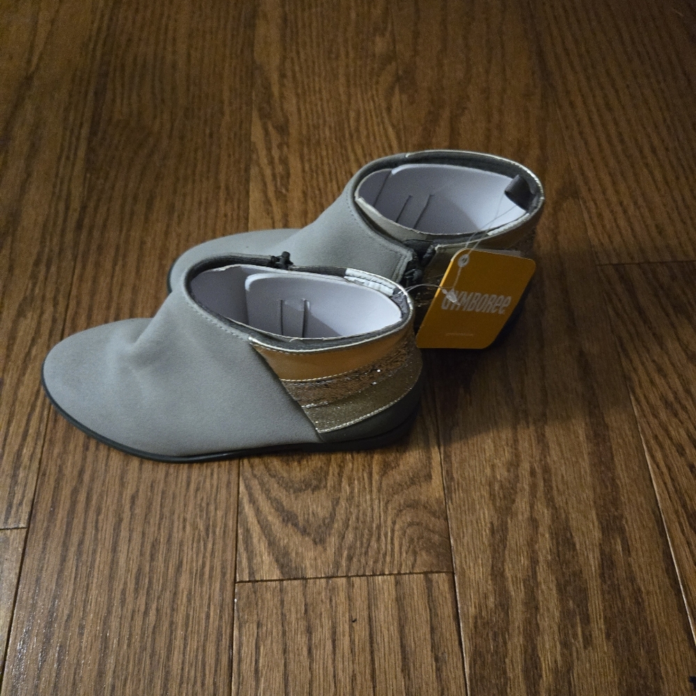 Gymboree Gray and Gold Boots for Stylish Comfort